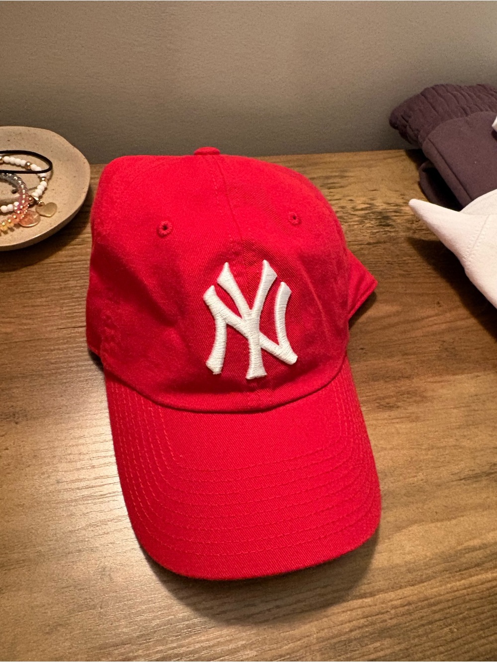 Red Cap with White NY Logo
